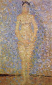 Standing Model (study for Les Poseuses) by Georges Seurat