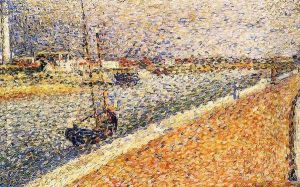 Study for 'The Channel at Gravelines' 2 by Georges Seurat