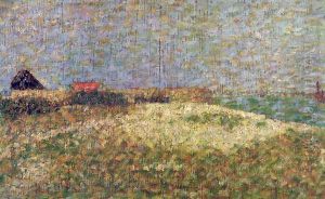 The away Samson in Grandcamp by Georges Seurat