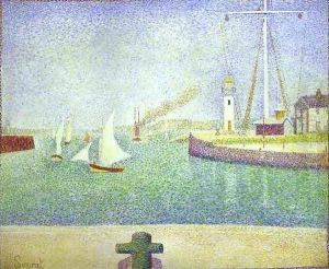 The Harbour Entrance, Honfleur by Georges Seurat