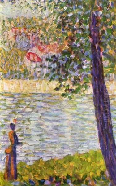 The Seine with Courbevoie - view 1
