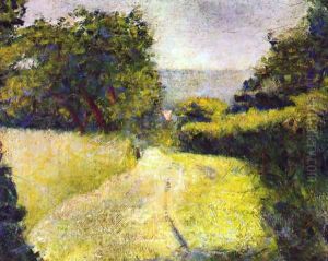The Sunken lane by Georges Seurat