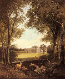 A View of Norton Hall, near Daventry, North Hamptonshire, England by Henry John Boddington