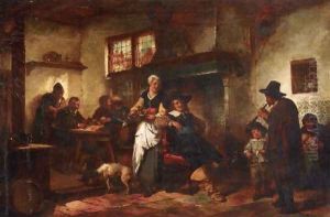 A Tavern Scene by Herman Frederik Carel ten Kate