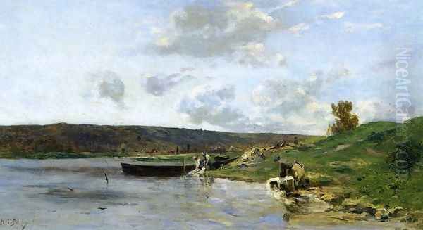 Laundresses by the Water - view 1