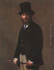 Edouard Manet by Ignace Henri Jean Fantin-Latour