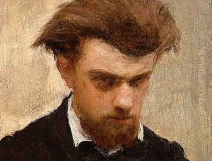 Self-Portrait [detail 2] by Ignace Henri Jean Fantin-Latour