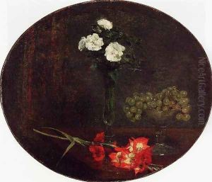 Still Life with Flowers I by Ignace Henri Jean Fantin-Latour