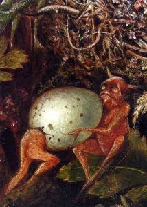 Fairies In A Bird's Nest (detail 2) by John Anster Fitzgerald