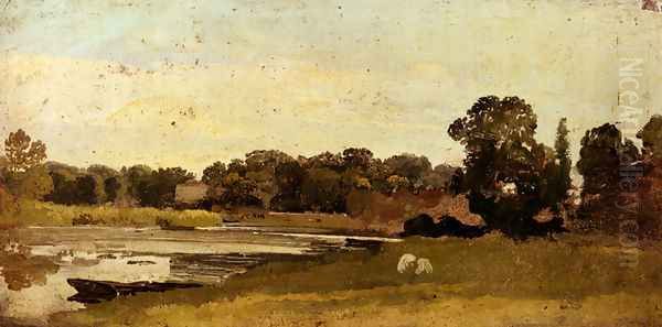 Study Of A River Landscape - view 1