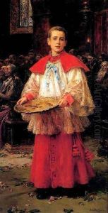 El Monaguillo. La limosna by Jose Benlliure Y Gil