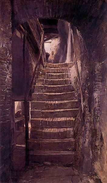 Escalera del convento de las carceles, Asis - view 1
