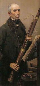 Hombre tocando el Fagot by Jose Benlliure Y Gil