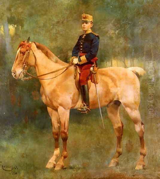 A Portrait Of Alfonso III On Horseback - view 1