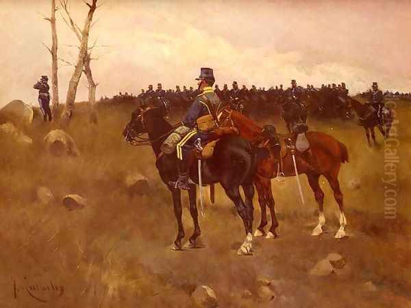 Soldiers On Horseback - view 1