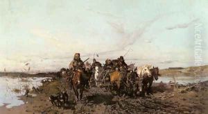 The Caravan by Josef von Brandt