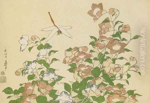 Bell-Flower and Dragonfly - view 1