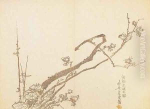 Branch of Plum by Katsushika Hokusai