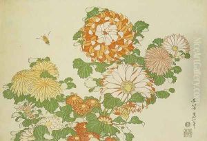 Chrysanthemum and Bee