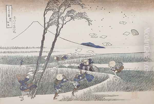 Ejiri in Suruga Province (Sunshu Ejiri) by Katsushika Hokusai