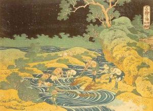 Fishing by Torchlight in Kai Province (Koshu hiburi)