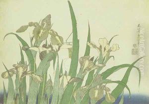 Irises by Katsushika Hokusai