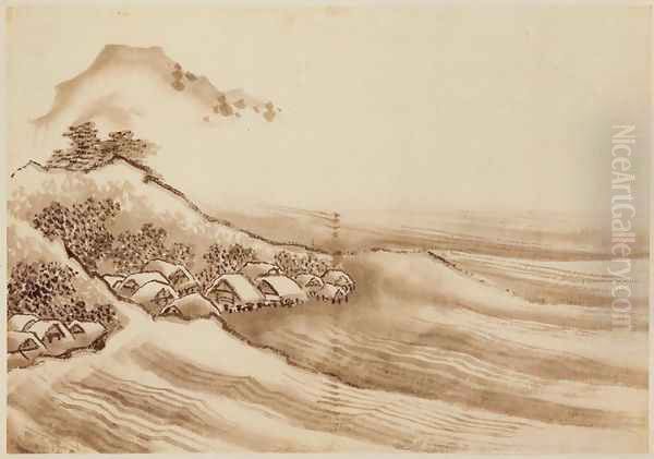 Landscape with a Seaside Village - view 1