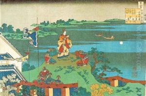 Nakamaro Watching the Moon from a Hill (Abe no Nakamaro)