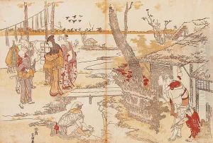 Peasants by a Stream