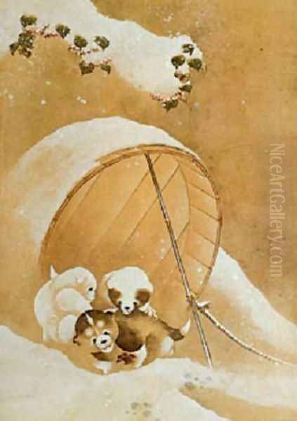 Puppies in the Snow - view 1