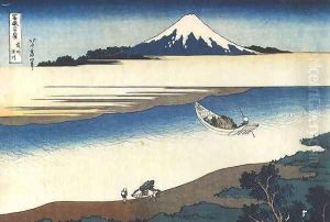Tama River in the Province of Musashi (Bushu Tamagawa) by Katsushika Hokusai