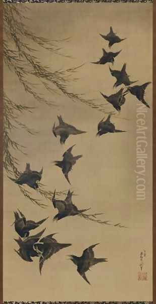 Willow and Birds - view 1