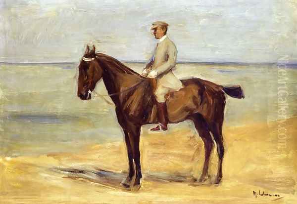 Rider on the Beach Facing Left - view 1
