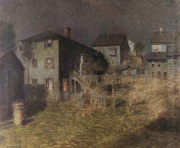 Old House, Moonlight, Gloucester, Massachusetts - view 1