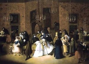 The Ridotto in Venice by Pietro Longhi