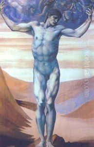 Atlas Turned to Stone by Sir Edward Coley Burne-Jones