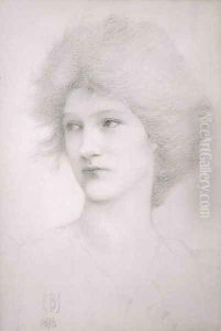 Study for the Queen in Death of Arthur by Sir Edward Coley Burne-Jones