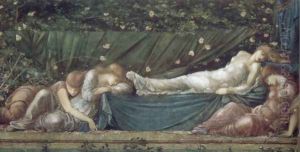 The Rose Bower by Sir Edward Coley Burne-Jones