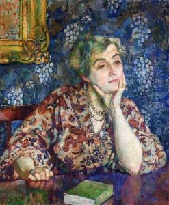 Maria van Rysselberghe in Jersey by Theo van Rysselberghe
