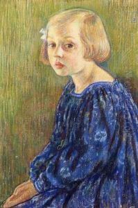 Portrait of Elizabeth van Rysselberghe by Theo van Rysselberghe