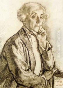 Portrait of Maria van Rysselberghe by Theo van Rysselberghe