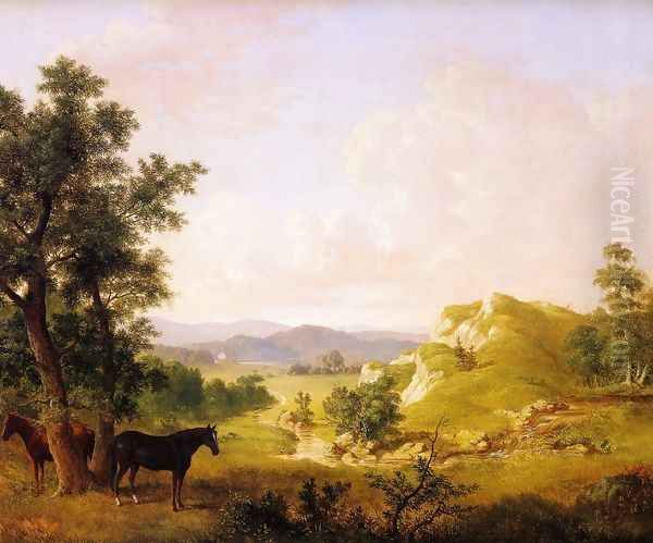 Landscape with Horses - view 1