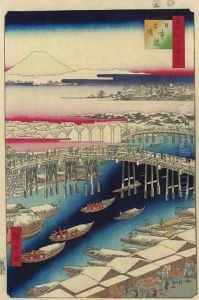 Nihon Bridge, Clear Weather After Snow (Nihonbashi yukibare) by Utagawa or Ando Hiroshige