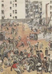 For the Championship of the Back-Lot League (The Football Game) by William Glackens