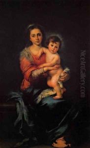 Virgin with Child by Bartolome Esteban Murillo