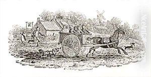 Runaway Cart from 'History of British Birds and Quadrupeds' by Thomas Falcon Bewick