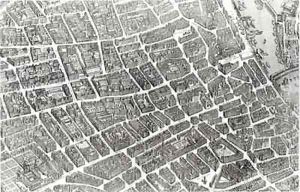 Plan of Paris, known as the 'Plan de Turgot' 8 by Bretez, Louis