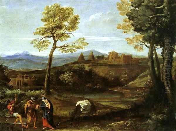 Landscape with the Flight into Egypt by Domenico Zampieri (Domenichino)