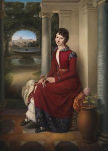 Marchesa Florenzi by Heinrich Maria von Hess