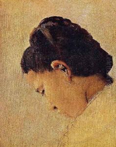 Head Of A Girl by Georges Seurat